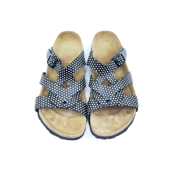 Betula by Birkenstock Sandals Womens Black White Polka Dot Size 37 US 6 - Picture 9 of 9
